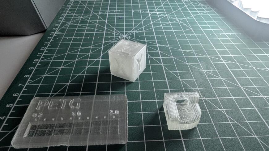 Печать светильника прозрачным PETG