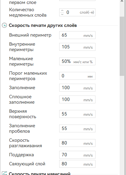 Неровная верхняя поверхность при разсглаживании