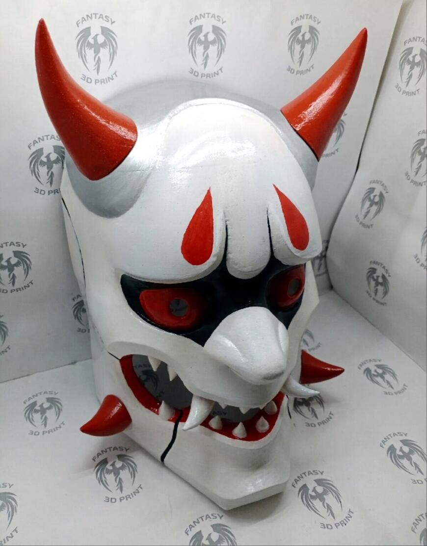 Маска Генджи Шимада в скине Они