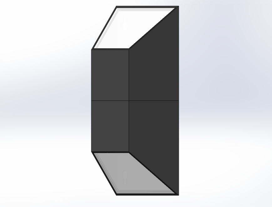Светильник под две светодиодные лампы с цоколем GU 5.3