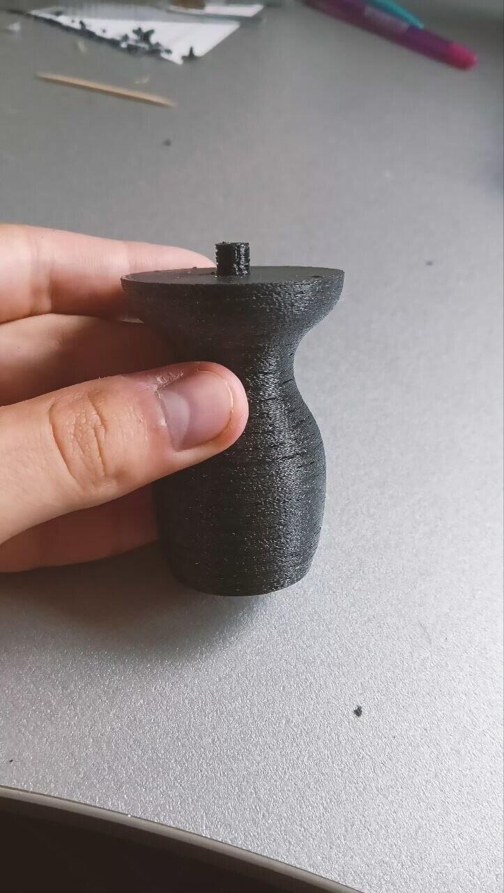 Creality Ender-3 PRO - волосня сплелась с моделью