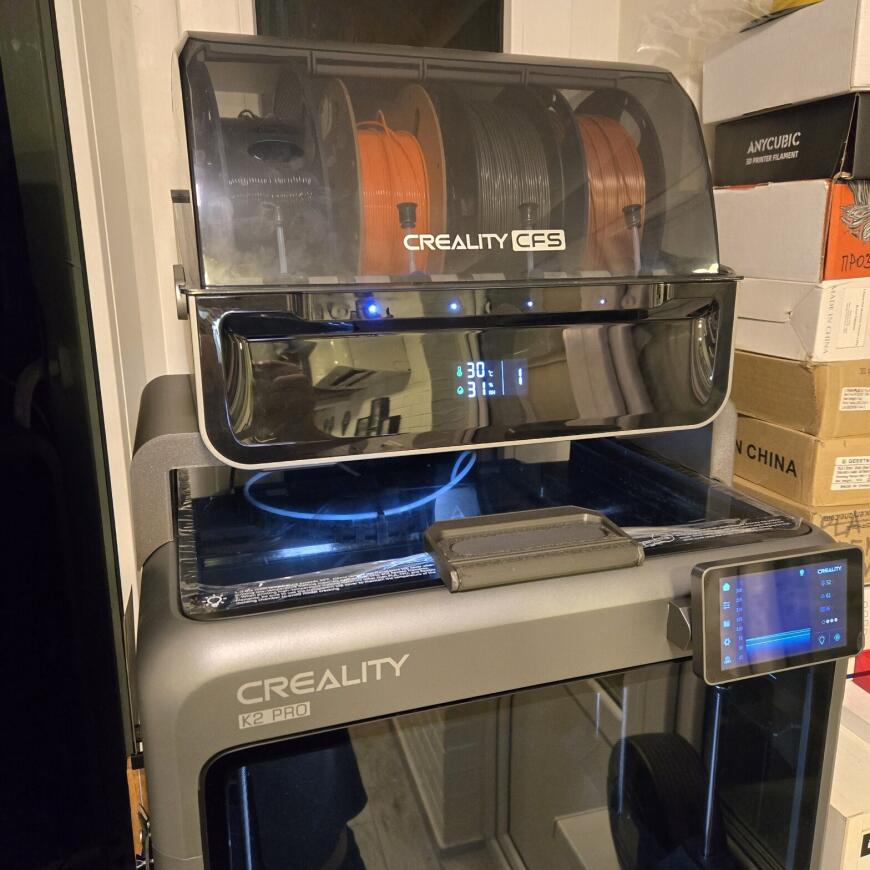 Creality K2 Pro - доработка верхней крышки и CFS