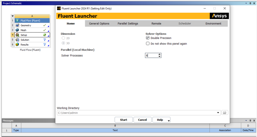Расчет воздушных потоков обдува сопла в Ansys Fluent
