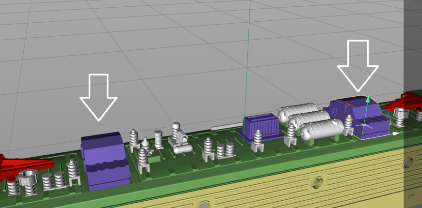 Сборная модель электровоза ЭП1М (П) 1/87