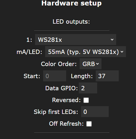 Адресная лента для отображения статусов 3Д принтера Адресная лента для отображения статусов 3Д принтера