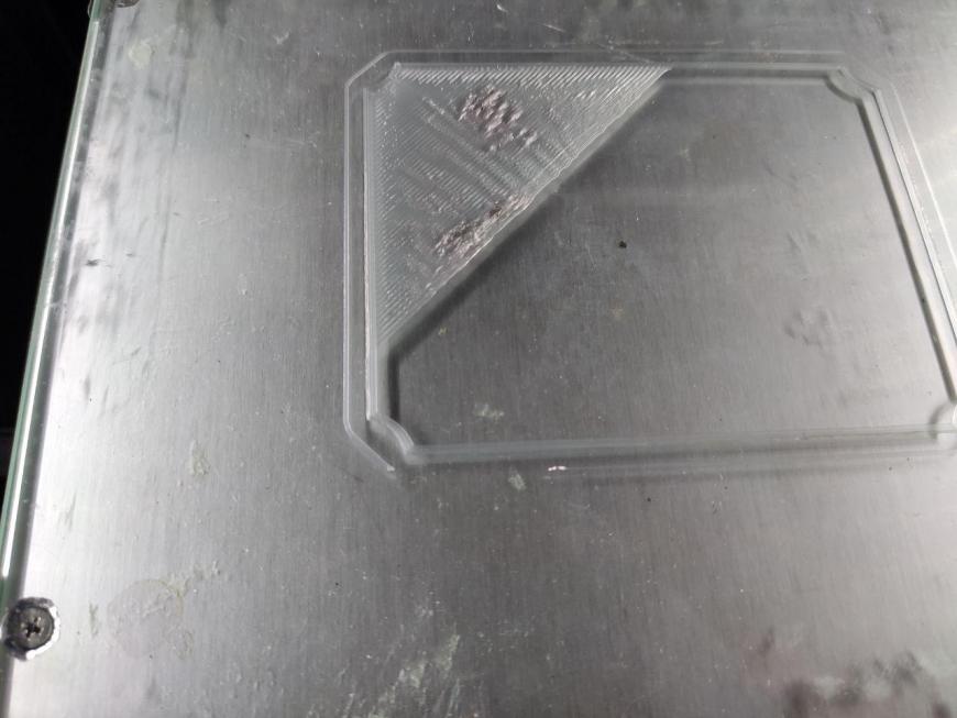 Печать PETG - дно модели