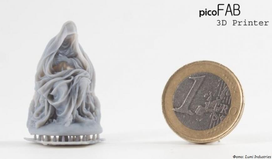 Рюмка фотополимера: Lumi Industries анонсировала миниатюрный 3D-принтер PicoFAB