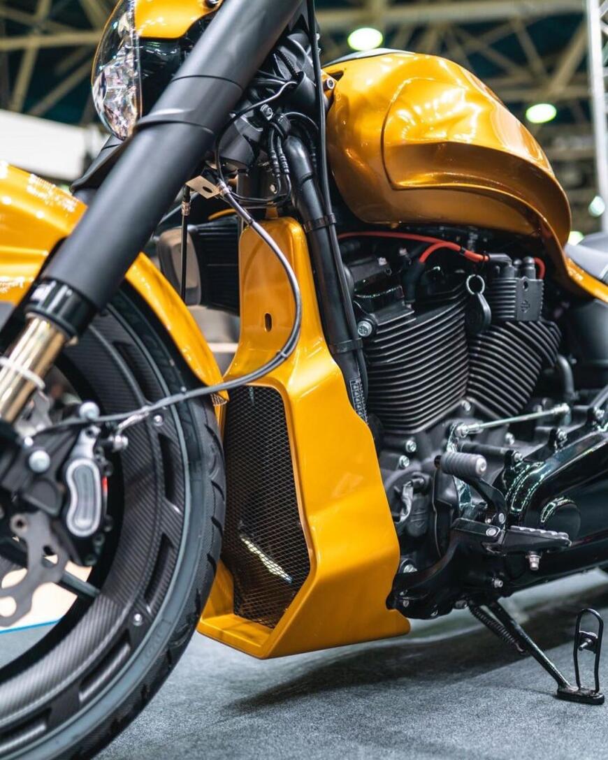 Напечатали обвес на Harley-Davidson FXDR от @box39co