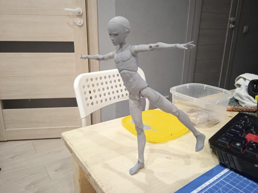 Шарнирная кукла на 3D принтере. У самурая нет цели, есть только путь.