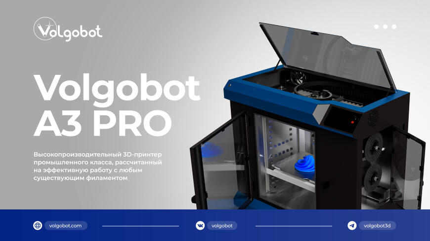 Volgobot A3 PRO - новая модель в линейке оборудования