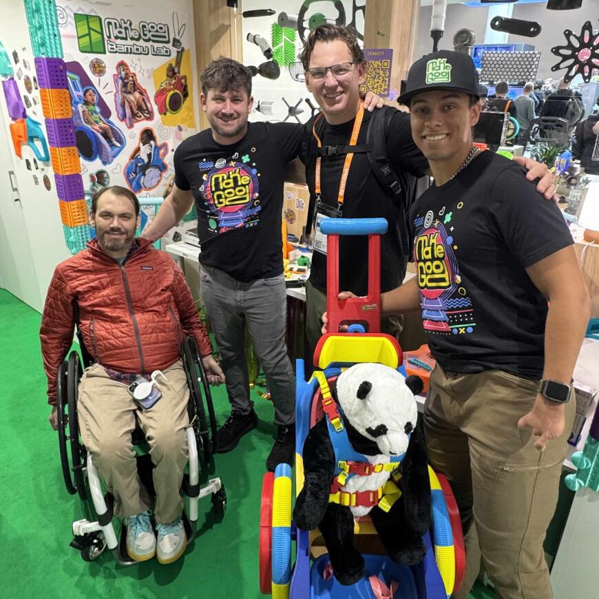 MakeGood представила недорогое напечатанное мобильное кресло для детей и опубликовала проект с открытым исходным кодом на MakerWorld MakeGood представила недорогое напечатанное мобильное кресло для детей и опубликовала проект с открытым исходным кодом на MakerWorld