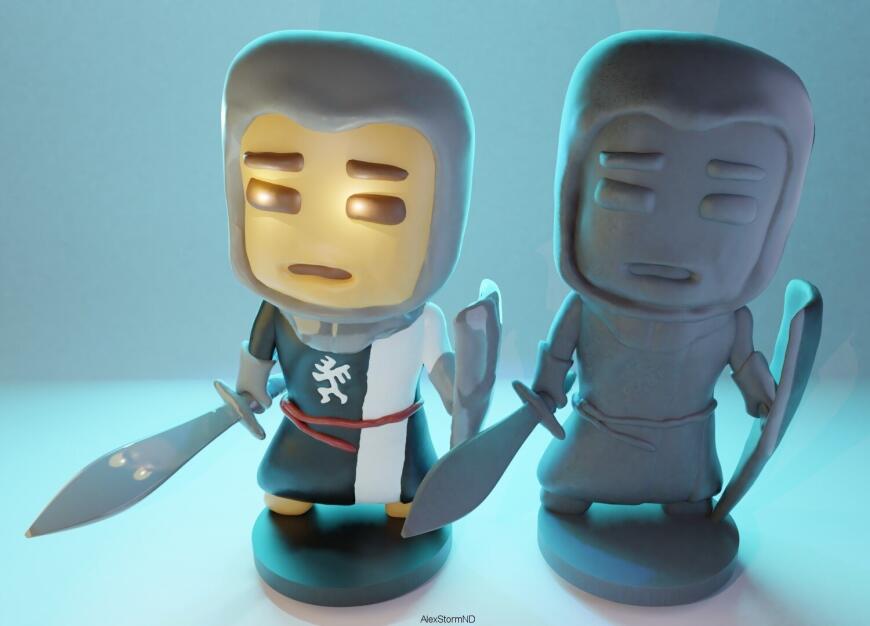 Печенька Ланселот Храбрый 3D