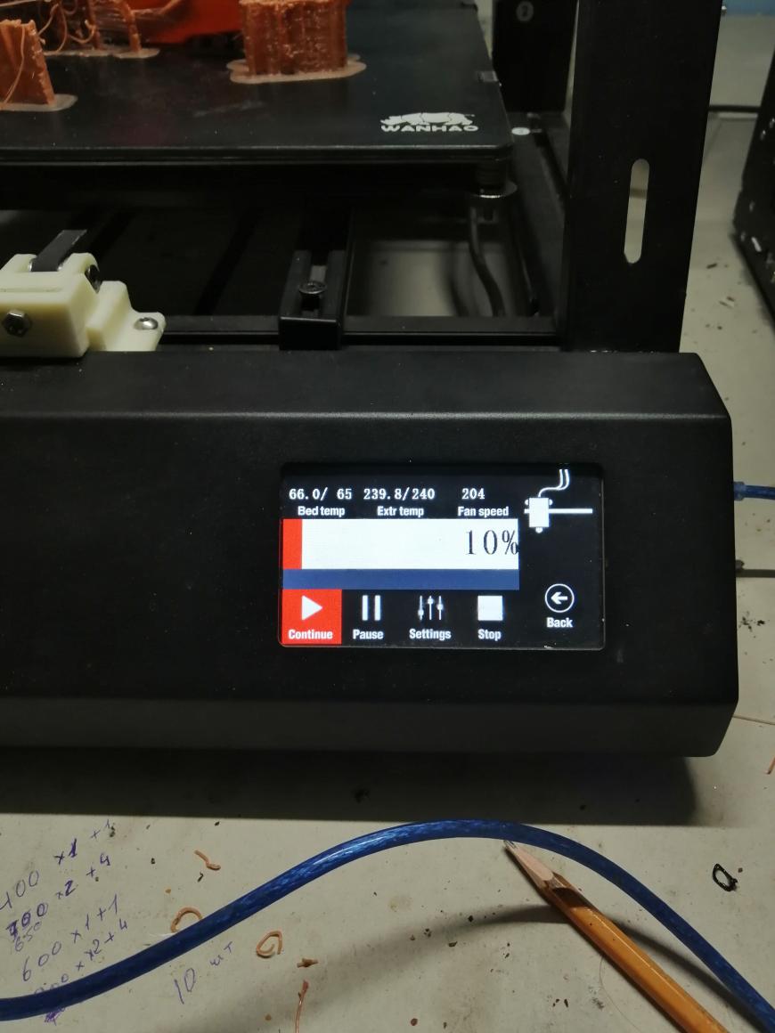 Проблема с остановкой печати на принтерах Wanhao