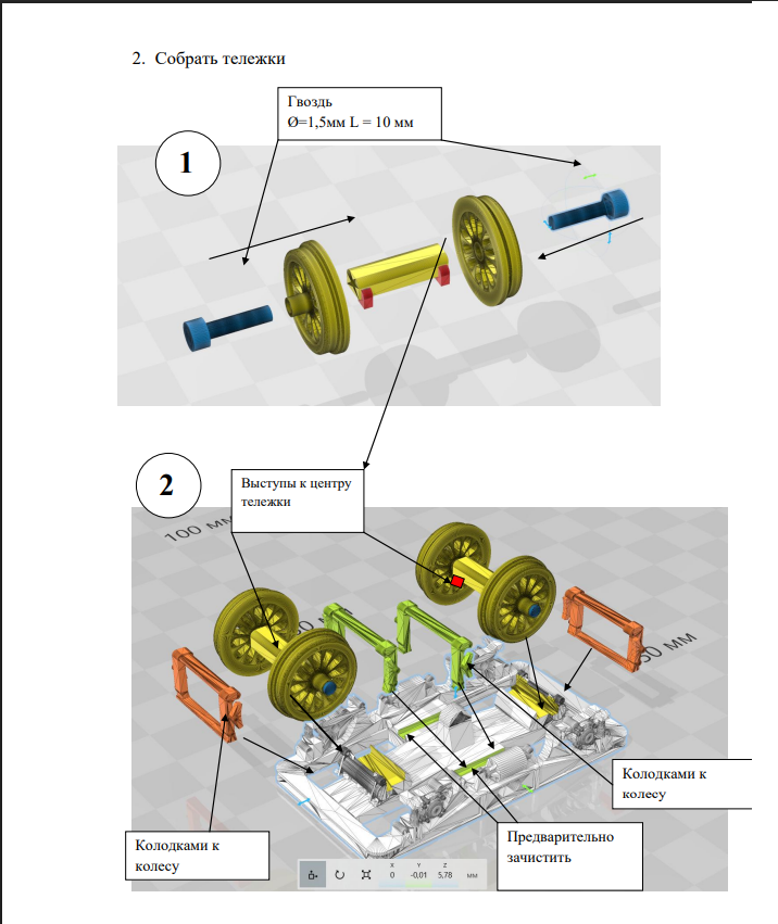 Сборная модель электровоза ЭП1М (П) 1/87