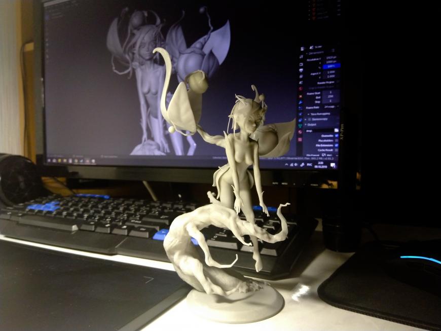 DLP 3D-печать цифровой скульптуры