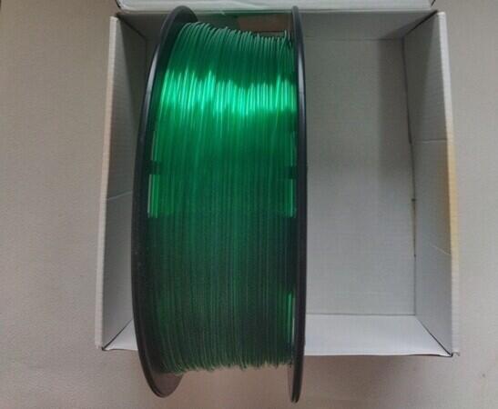 Печальный зеленый полупрозрачный PETG+ от LIDER 3D (акция 