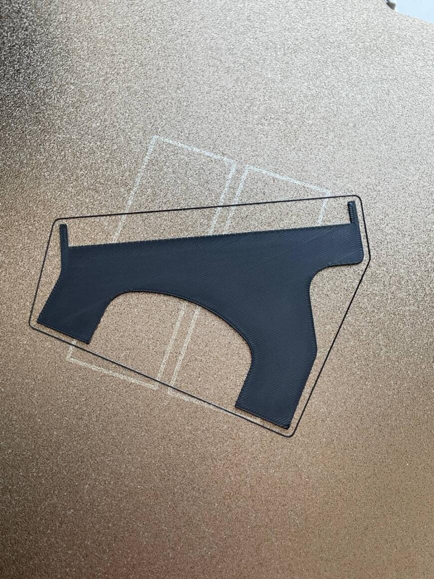 Плохо печатается угол детали.