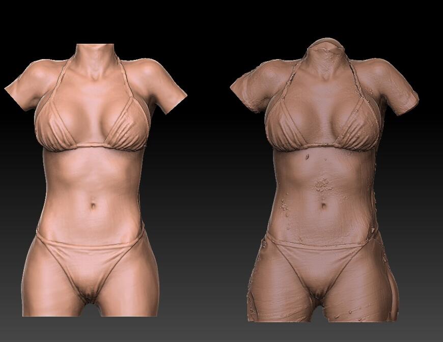 3D сканирование девушки