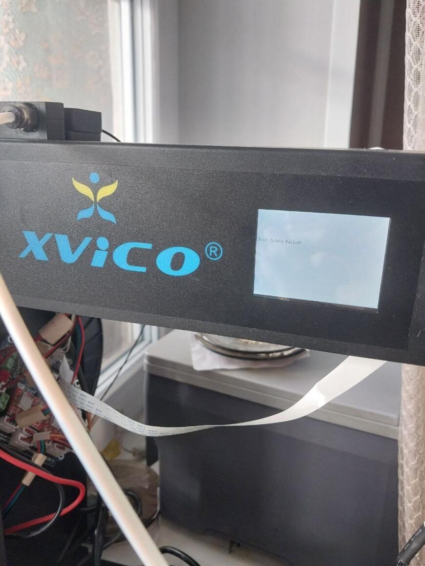 Слетел шрифт на 3D принтере Xvico X1 Pioneer