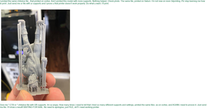 Elegoo SATURN. БРАК. Если попали на темную сторону.