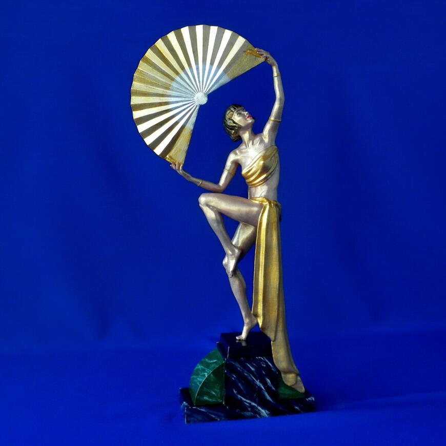 Скульптура в стиле арт-деко «Танцовщица с веером» и опыт печати тонкостенной детали.