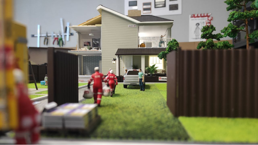 Кейс 3DVision: архитектурный макет “Дом в разрезе”