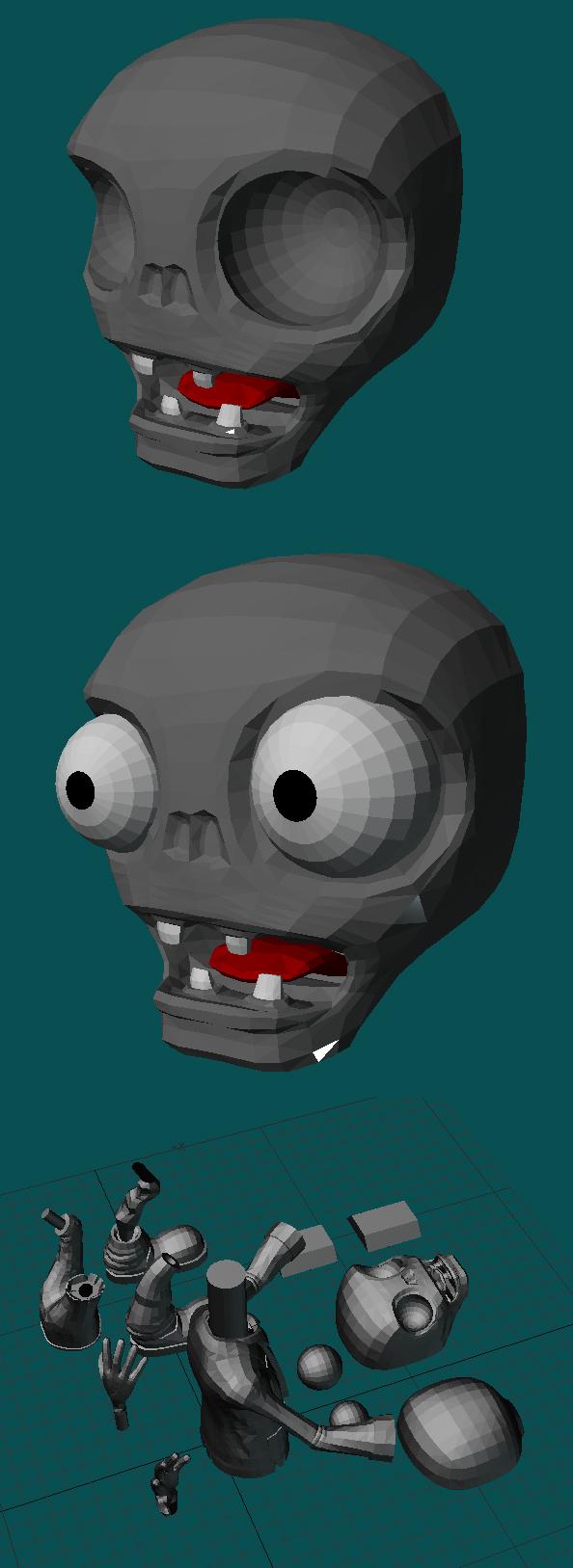 Зомбик, plants vs zombies