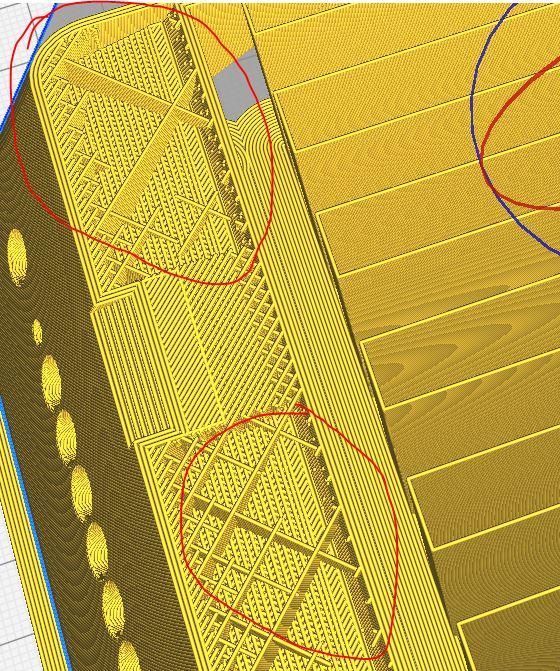 Косяк заполнения в Cura 4.4