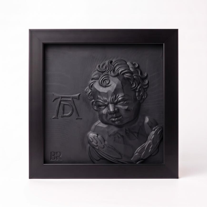 Барельефы Black Relief по мотивам старинных гравюр. Как древние символы попали на стену