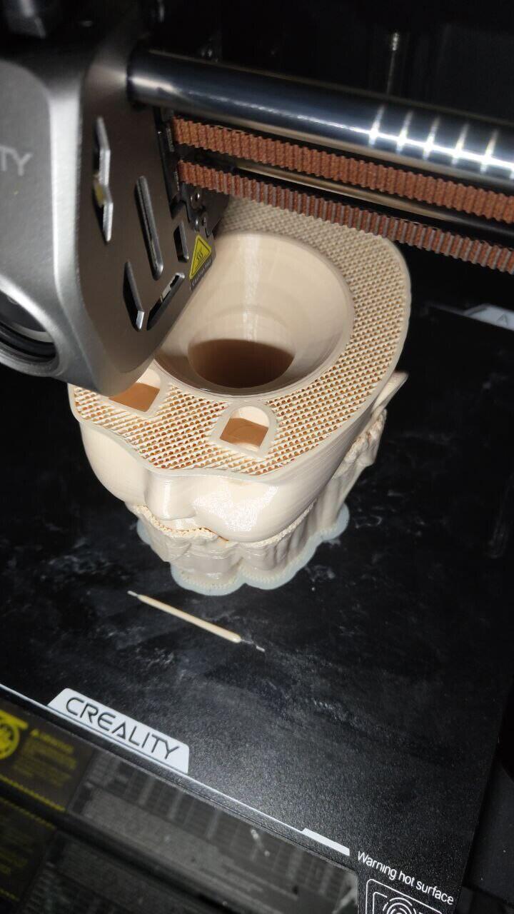 Печать головы куклы из TPU