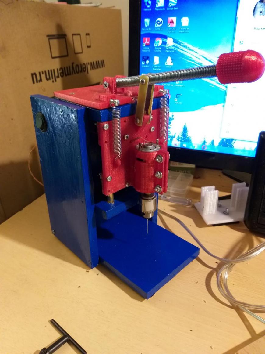 Минидрель для PCB на 3D-принтере.