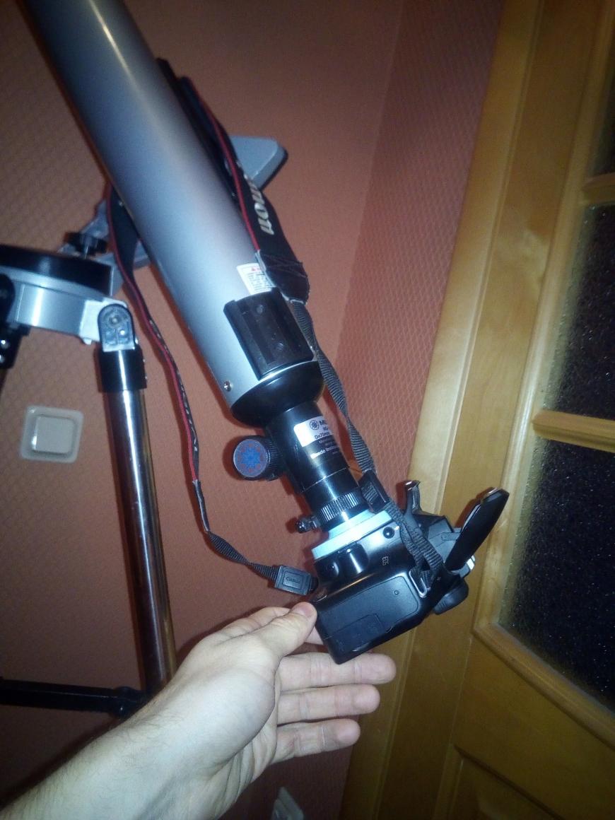 T-переходник фотоаппарата Canon для телескопа.