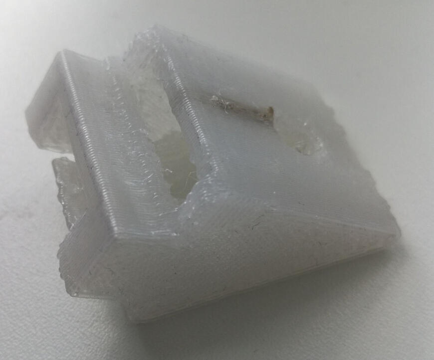 Kossel + Cura не пропечатывает неглубокий вырез на детали