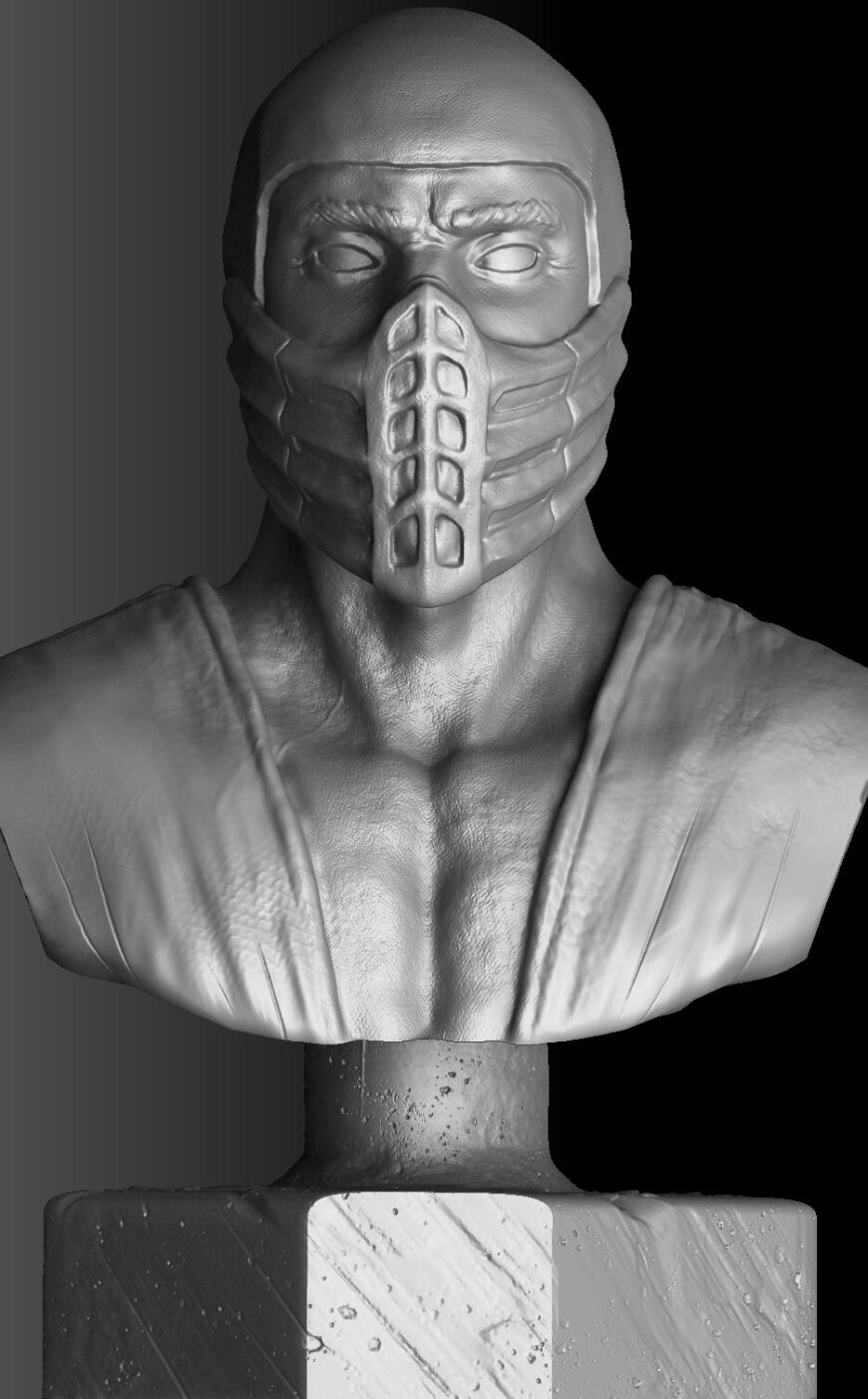 Бюст ниндзя Скорпион. Anycubic Photon Mono X - 4K