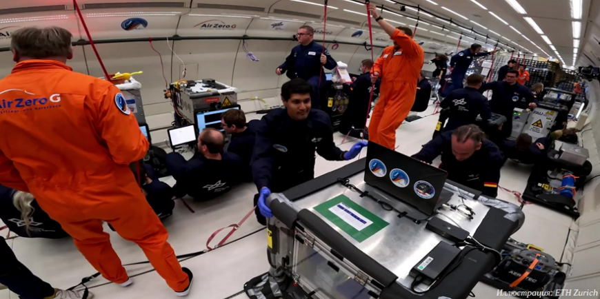 Швейцарские ученые выполнили 3D-печать мышечных тканей в условиях микрогравитации Швейцарские ученые выполнили 3D-печать мышечных тканей в условиях микрогравитации