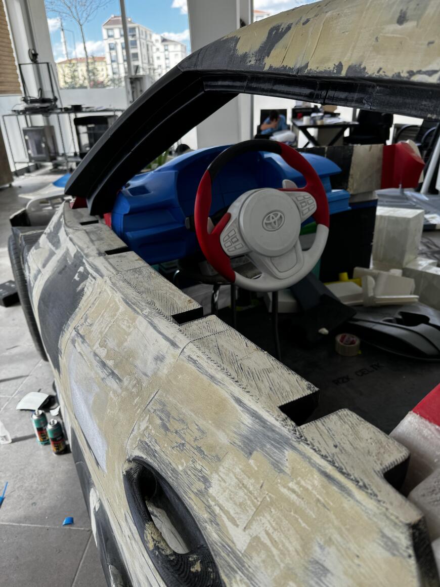 Печать сборной модели Toyota GR Supra A90. Часть 7. шутки стали реальностью Масштаб 1-1