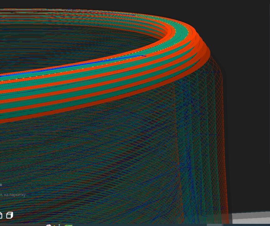 Отображение слоев CURA 5.0