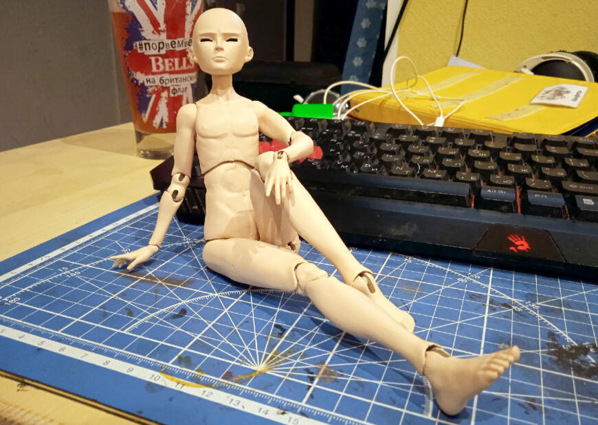 Шарнирная кукла на 3D принтере. У самурая нет цели, есть только путь.