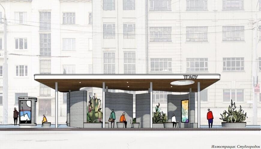 Томскую 3D-печатную автобусную остановку откроют в январе