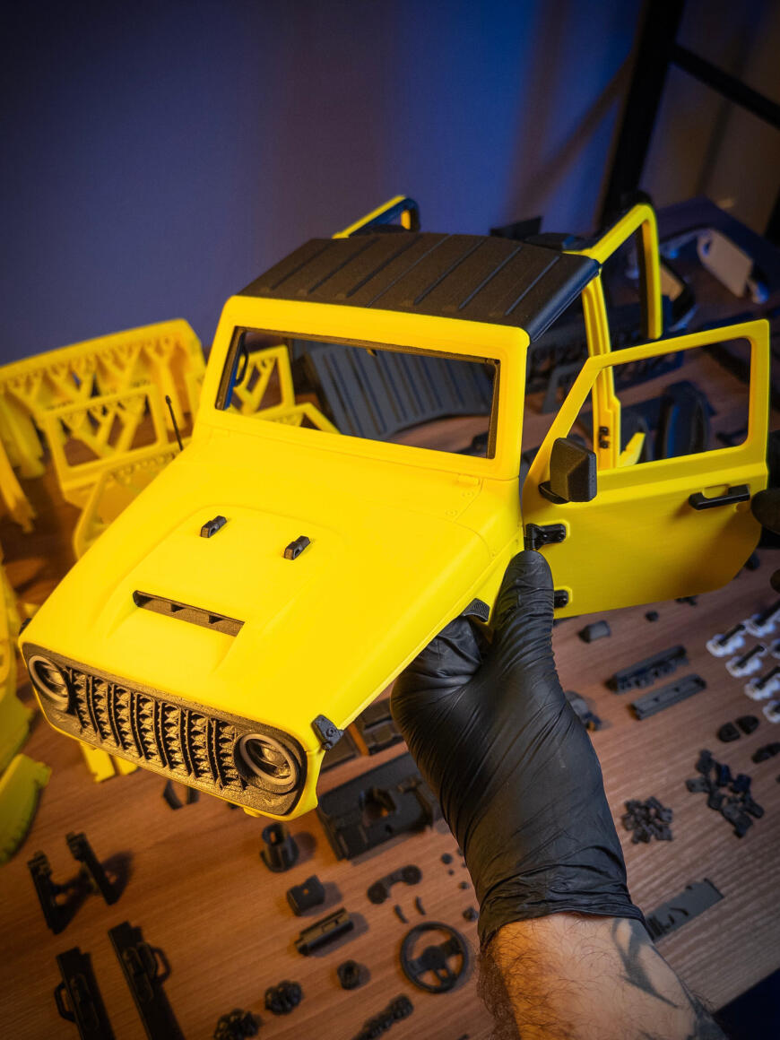 Р/У Jeep Gladiator 1:10 на 3D принтере. Часть 1