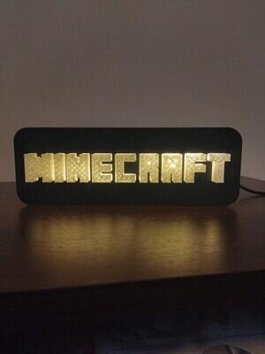 Логотип Minecraft c подсветкой. Логотип Minecraft c подсветкой.