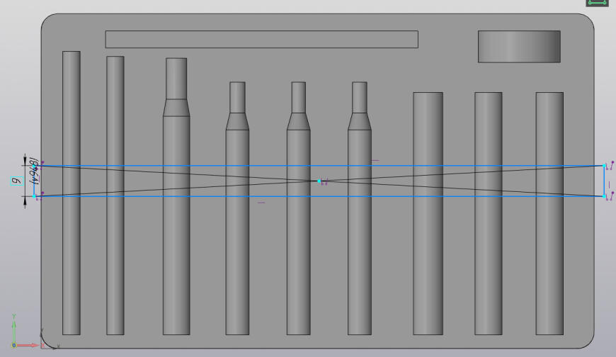 Ложемент под набор для установки заклёпок. Проектирование и результат. Ложемент под набор для установки заклёпок. Проектирование и результат.
