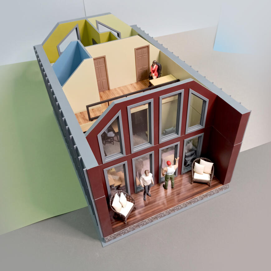 Макет коттеджа.