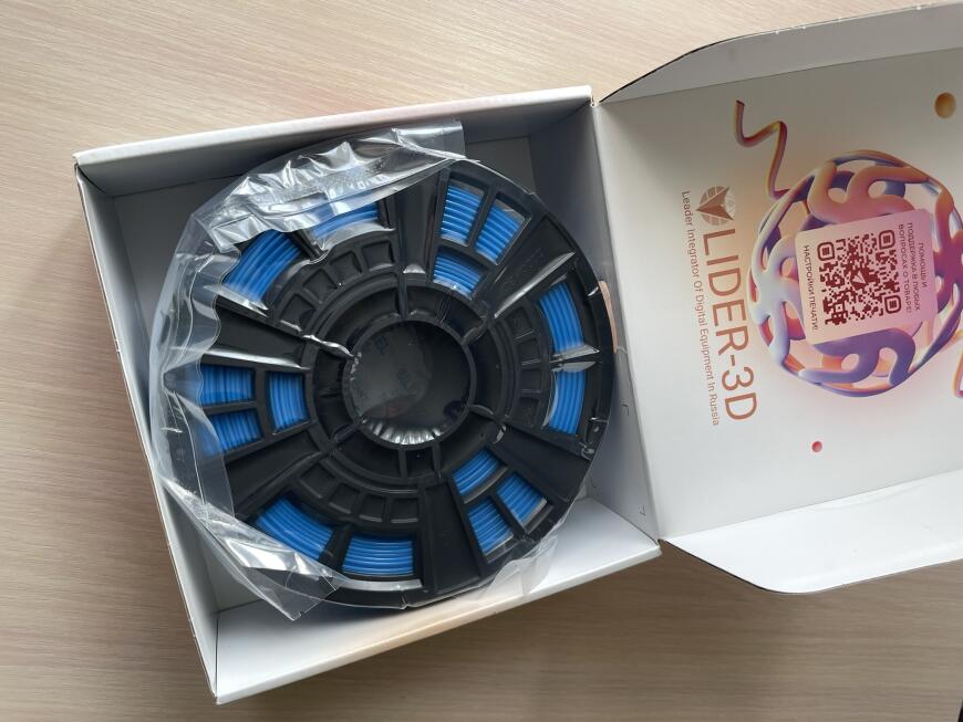 Обзор на PLA пластик LIDER-3D для 3D принтера, синий