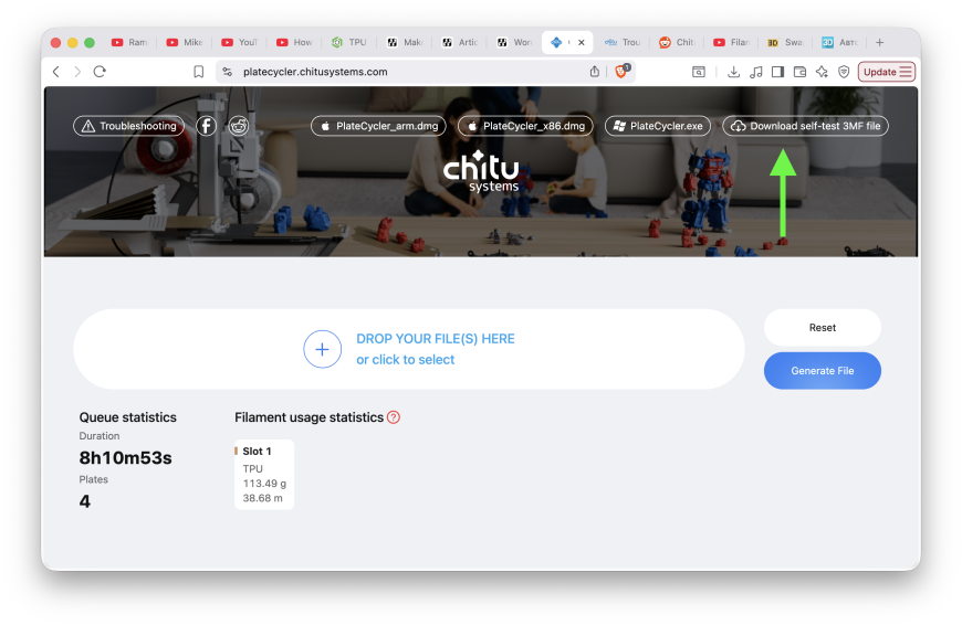 Система автоматической смены столов Chitu Systems PlateCycler C1M для Bambu Lab A1 mini