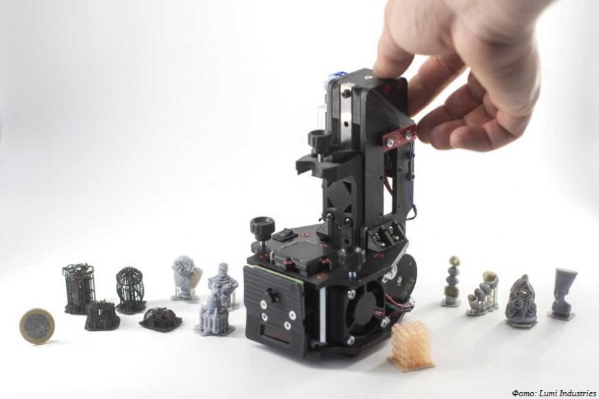 Рюмка фотополимера: Lumi Industries анонсировала миниатюрный 3D-принтер PicoFAB