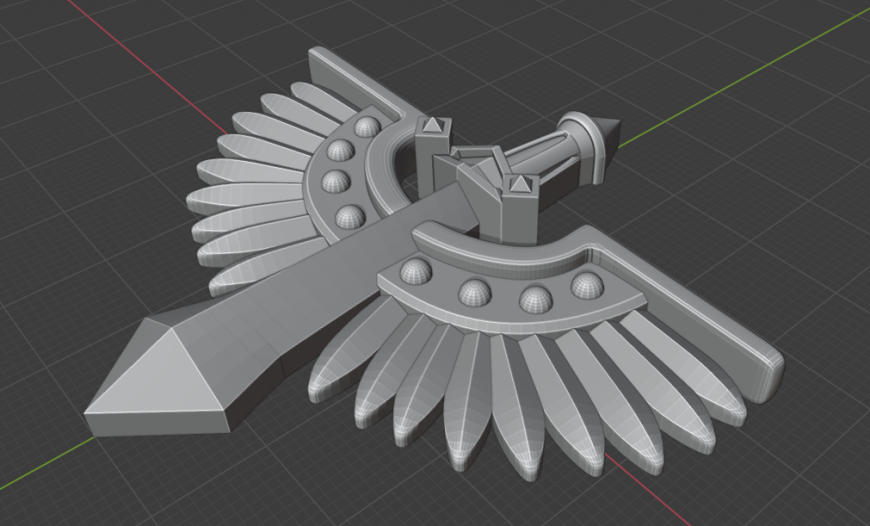 Значок Темных Ангелов из Warhammer 40000