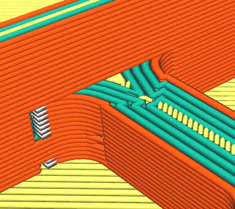 Странные скруления и ступени после слайсинга Cura