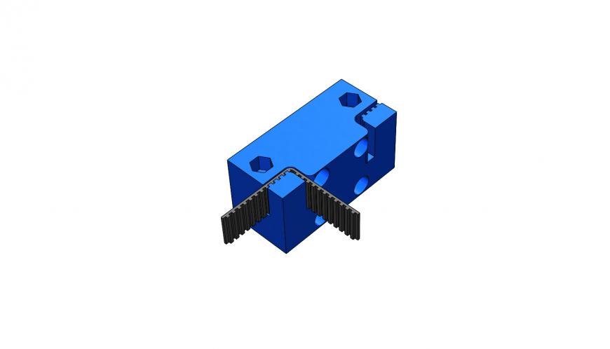Варианты  крепления ремней в RepRap принтерах