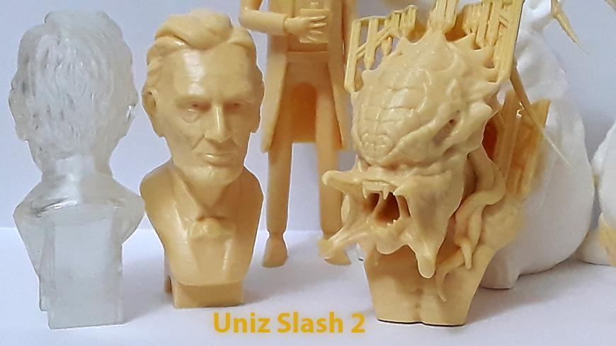 UNIZ Slash 2 и родной полимер zDental Model Sand